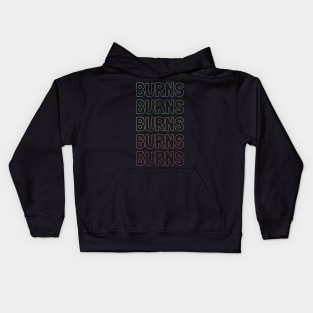 Burns Name Pattern Kids Hoodie